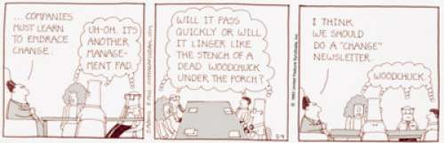 Scott Adams Dilbert Daily Comic Strip Original Art dated 5-4-93 (United Feature Syndicate, 1993). Most anyone -