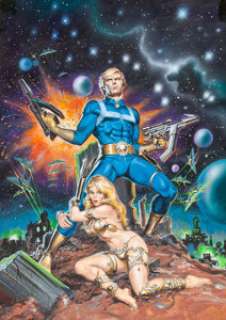 Earl Norem Marvel Super Special #10 Cover Painting Star-Lord Original Art (Marvel, 1979). In one of the -