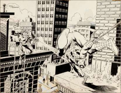 Mike Zeck and Joe Rubinstein The Official Marvel Index to the Amazing Spider-Man #5 Wrap-Around Cover - | Heritage