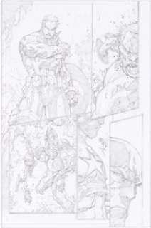 Joe Madureira Ultimates 3 #5 Page Original Art (Marvel, 2008). Featuring Captain America, Wasp, Ant-Man, - | Heritage
