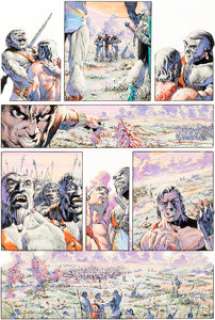 Tim Conrad Epic Illustrated #5 Story Page 4 Almuric Original Art (Marvel/Epic, 1981). Robert E. Howard‘s -