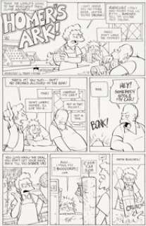 Terry Moore Treehouse of Horror #12 Near-Complete Simpsons Story Original Art Group of 15 (Bongo, 2006). In - | Heritage