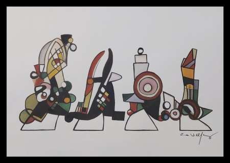 Emma Wildfang | "Avengers Crossing - A Wassily Kandinsky-Inspired Tribute to Abbey Road" - Large Format - original artwork by Emma Wildfang - (2023) | Catawiki