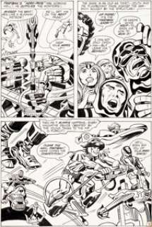 Jack Kirby and Vince Colletta New Gods #5 Story Page 2 Fastbak Original Art (DC, 1971).... | Heritage