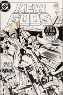 Jack Kirby and Mike Royer New Gods V2#2 Cover Black Racer Original Art (DC, 1984)....