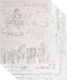 Paul Norris Magnus, Robot Fighter Complete Unpublished 14-Page Story Original Art (Gold Key, 1969). A -