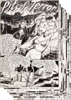 Superior Publishers Artist Strange Mysteries #3 Complete 9-Page Story Original Art (Superior, 1953). - | Heritage