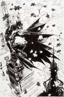 Jason Pearson Batman Original Art Illustration (circa 2014). An unused cover by Body Bags creator and DC -