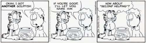 Jim Davis Garfield Daily Comic Strip Original Art dated 2-25-99 (United Press Syndicate, 1999). ... | Heritage