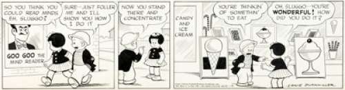 Ernie Bushmiller Nancy (Arthur et Zoé) Original de la bande quotidienne du 19 aoÃ»t 1944 (United Feature Syndicate,... | Heritage