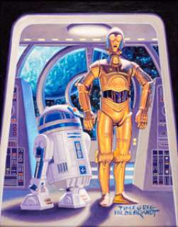  - Tim and Greg Hildebrandt - R2D2 and C3PO from Star Wars Painting Original Art (undated)....