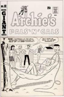  - Dan DeCarlo Archie‘s Pals ‘n‘ Gals #38 Cover Original Art (Archie Comics, 1966)....