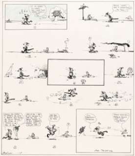 George Herriman Krazy Kat Sunday Comic Strip Original Art dated 6-2-18 (King Features Syndicate, 1918).... | Heritage