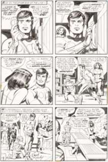  - Jack Kirby and Mike Royer Mister Miracle #12 Story Page 11 Big Barda and the Female Furies Original Art (DC, 1973)...