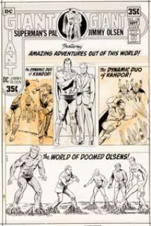 Curt Swan and Murphy Anderson Superman’s Pal Jimmy Olsen #140 Cover Original Art (DC, 1971).... | Heritage