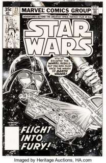 Carmine Infantino and Bob Wiacek Star Wars #23 Cover Original Art (Marvel, 1979). Darth Vader was used - | Heritage