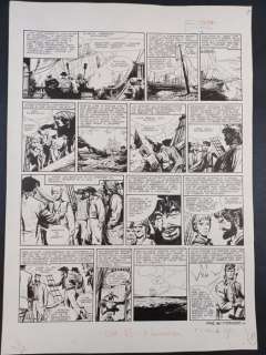 Battaglia, Dino | Battaglia, Dino - Tavola Originale "Capitan Bavastro: La Piuma Bianca" - (1959) | Catawiki