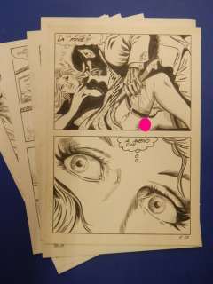 Francesco Blanc + Alberto Del Mestre | Erotismo - Francesco Blanc/Alberto Del Mestre - 8x Tavole Originali Vintage - Page volante - Exemplaire unique - (1985) | Catawiki