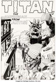 Jack Kirby and Russ Heath Tales of Suspense #28 Splash Page 1 Original Art (Marvel, 1962). A fantastic -