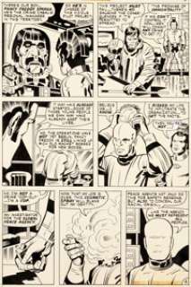 Jack Kirby and D. Bruce Berry OMAC #5 Planche 4 (DC, 1975)....