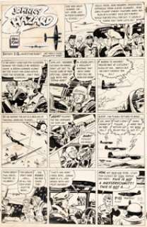 Frank Robbins Johnny Hazard Sunday Comic Strip Original Art dated 7-9-44 (King Features Syndicate, 1944).  -