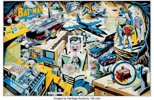 Dick Sprang The Batcave Revealed Batman and Robin Original Art (1993). "The Batcave Revealed" was -