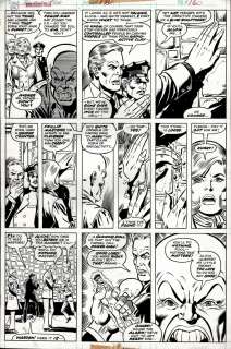 George Perez, Joe Sinnott - fantastic four #170 p 16 (puppet master, alicia masters, powerman! ) 1976