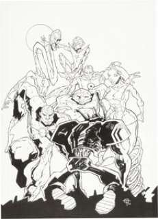 Ted McKeever - Enginehead #6 Cover Metal Men Original Art (2004).