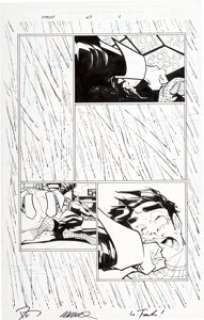Humberto Ramos and Wayne Faucher - Peter Parker: Spider-Man #47 Partial Story "A Death in the Family Part Four" Original Art Group of 15 (Marvel, 2002).