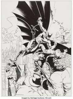 Jim Steranko - Detective Comics #33 Variant Cover Original Art (DC, 2014).