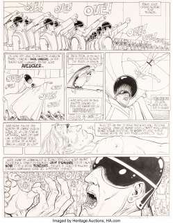 Jean Giraud (Moebius) | Une Aventure de John Difool, L’Incal Lumière #2 Planche 48 (Les Humanoïdes Associés, 1982). Jean Giraud (Moebius) Une Aventure de John Difool, L’Incal Lumière #2 Story Page 48 Original Art (Les Humanoïdes Associés, 1982). | Heritage