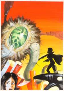 Luigi Corteggi - Gesebel Il Pianeta Del Mistero Couverture Originale #6 (Editoriale Corno, 1966). Luigi Corteggi Gesebel Il Pianeta Del Mistero Original Art Cover #6 (Editoriale Corno, 1966).