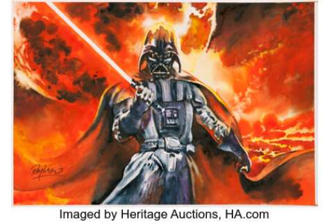 Lago, Ray - Ray Lago Darth Vader Painting Original Art (Undated)....