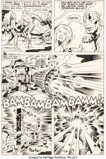 Jack Kirby and D. Bruce Berry - Kamandi, the Last Boy on Earth #29 Story Page 15 Original Art (DC, 1975)....
