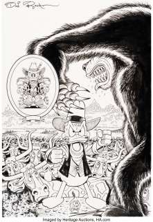 Don Rosa The Life and Times of Scrooge McDuck - Uncle Scrooge #287 Cover Original Art (Gladstone, 1994)....