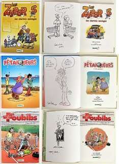 Amouriq - Ridel - Sirvent | Les Zypers - Les pétanqueurs - Les Toubibs - 3x dédicace !! - erotiek - Cartonné - EO - 2000 - 2008 | Catawiki