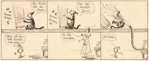 Herriman, George | George Herriman Krazy Kat Companion Comic Strip Original Art (New York Evening Journal, c. 1910-1913).... | Heritage