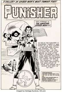 Larocque, Greg | Greg LaRocque and Frank Giacoia The Amazing Spider-Man Annual #15 Punisher Pin-Up Original Art (Marvel, 1981).... | Heritage