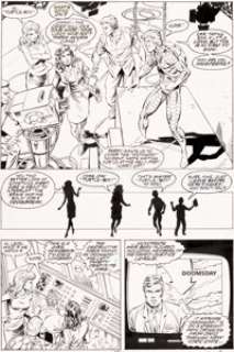 Grummett, Tom - Tom Grummett and Doug Hazlewood Adventures of Superman #497 Story Page 16 Original Art (DC, 1992). ...