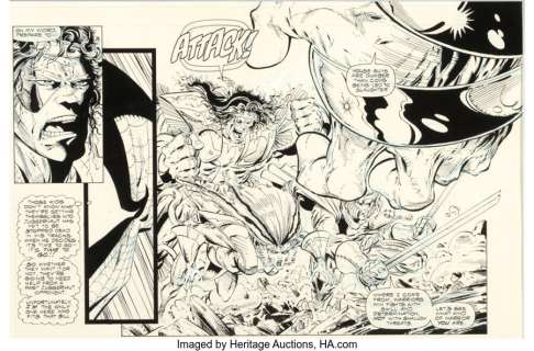 McFarlane, Todd | Todd McFarlane Spider-Man #16 Story Page 7 X-Force Original Art (Marvel, 1991).... | Heritage