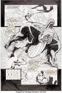 Marvel Artist - Robert Robinson and Saleem Crawford Web of Spider-Man Super Special #1 Scarlet Spider Story Page 7 Original Art (M...