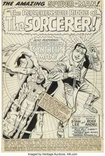 Andru, Ross - Ross Andru and Bill Everett Marvel Super-Heroes #14 Splash Page 1 Original Art (Marvel, 1968)....