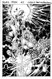 Philip Tan Marc Deering - Black Order #3 Cover (Nova Beats All 5 Members of the Black Order!) 2018