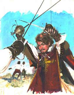 Yves THOS - Illustration originale pour la couverture du journal PILOTE numéro 485