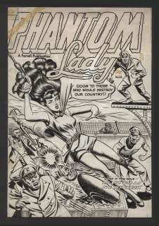 Unknown Artist - PHANTOM LADY (1954-55) #2 Cover | ComicConnect