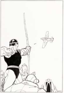 Giraud (Moebius), Jean - Jean Giraud (Moebius) The Airtight Garage #3 Cover Original Art (Marvel/Epic, 1993)....