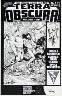Paquette, Yanick - Yanick Paquette and Karl Story Terra Obscura Volume Two #1 Cover Original Art (DC, 2004)....