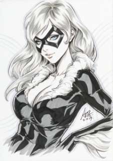 Stanley "Artgerm" Lau Black Cat Illustration Original Art (2019). ...