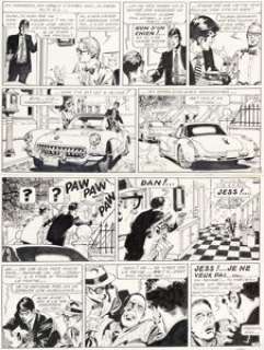 Arthur Piroton Jess Long, Channel Fist #15 Title Page 3 Original Art (Dupuis, 1990). ...