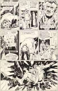 Gibbons, Dave - Dave Gibbons Watchmen #1 Story Page 3 Original Art The Comedian‘s Death with Matching Color Guide (DC,... (Total: 2 Original Art)